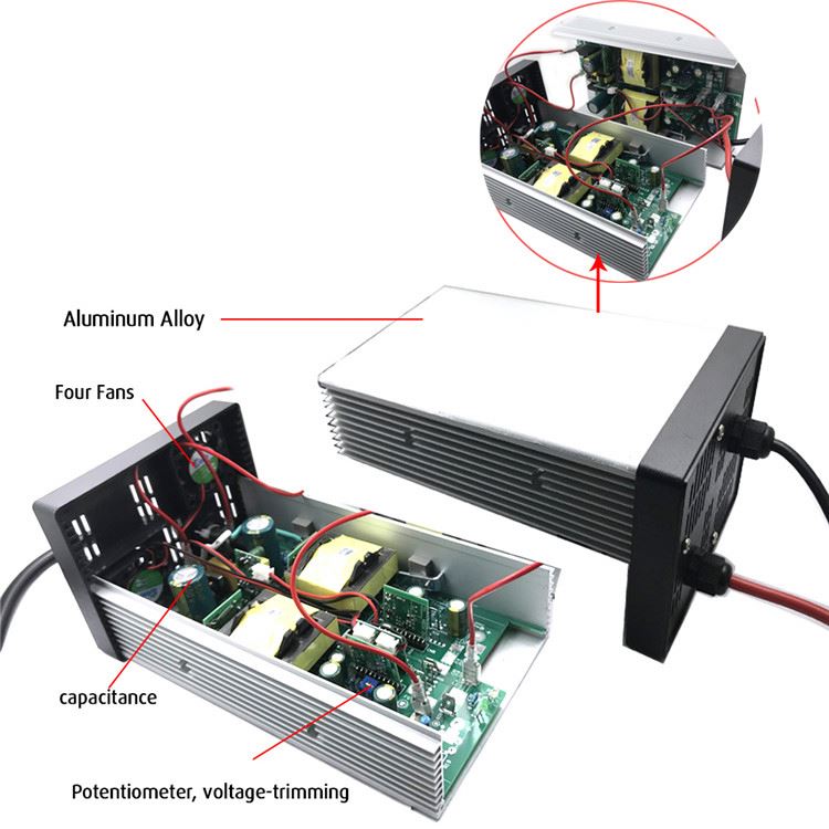 Chargeur de batterie au plomb-acide LiFePO4 42V 43.5V 20A, 36V