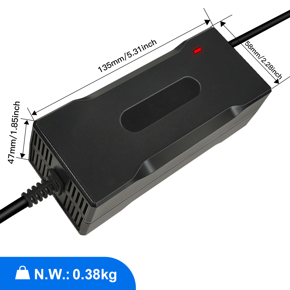 Chargeur de batterie au plomb-acide au Lithium LiFePO4 36V 42V 43.5V 2A 3A